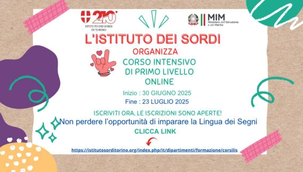 CORSO INTENSIVO DI PRIMO LIVELLO ONLINE